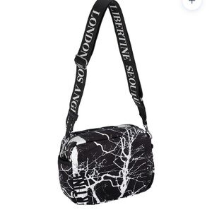 Graphic Black and White Crossbody Bag